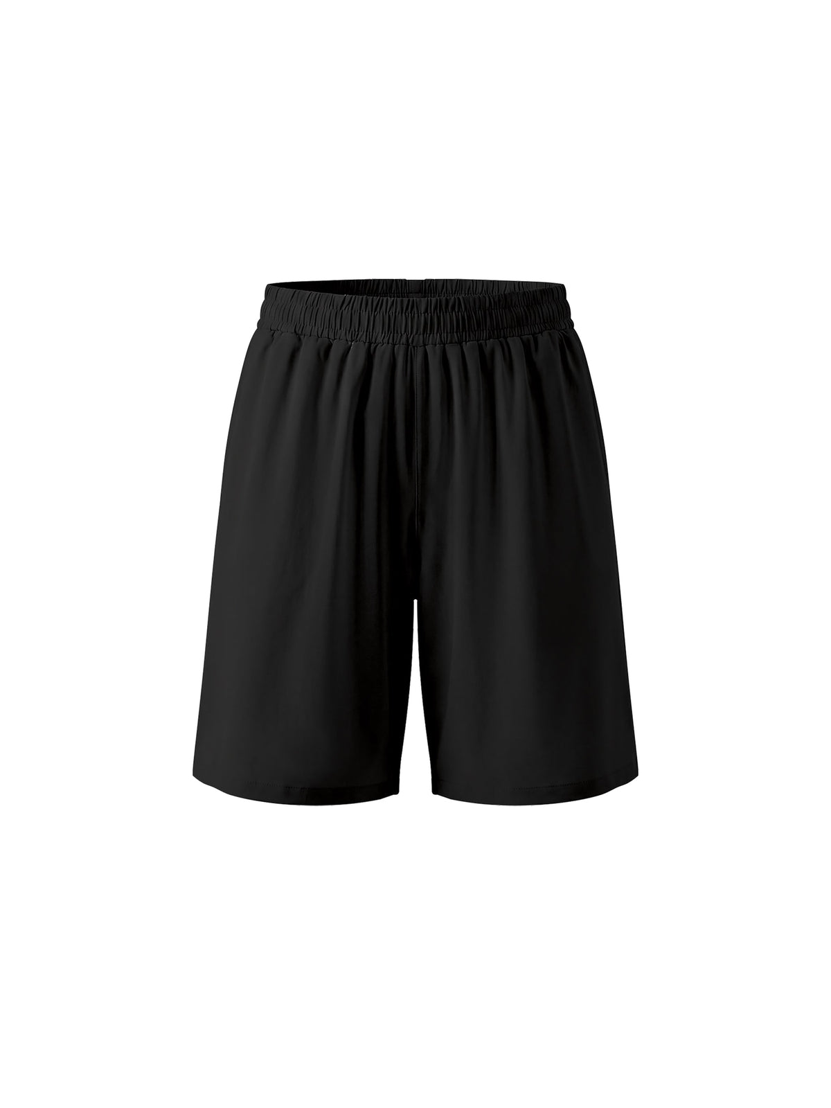 Men’s Solid Elastic Waist Shorts
