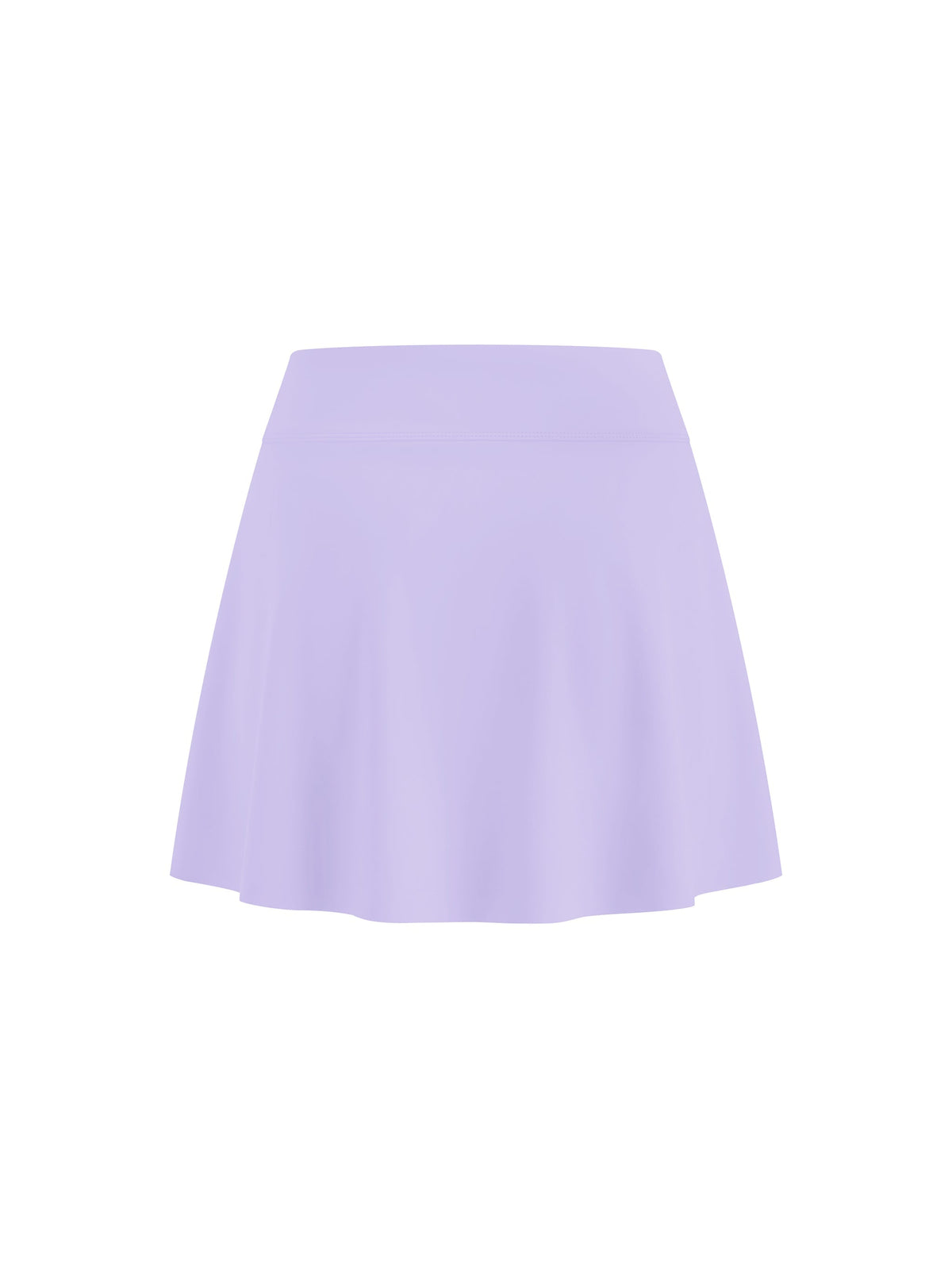 Women's A-Line Contrast Panel Slit Skirt
