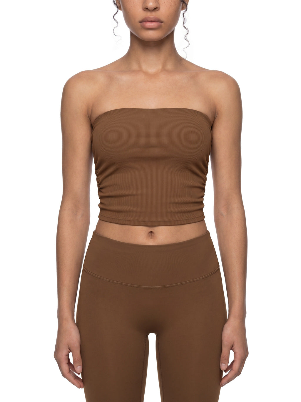 Women’s Ruched Cropped Yoga Tube Top