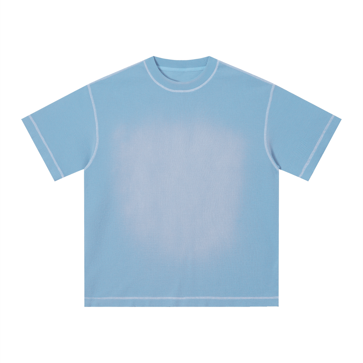 Unisex Sunfade Waffle Boxy T-Shirt