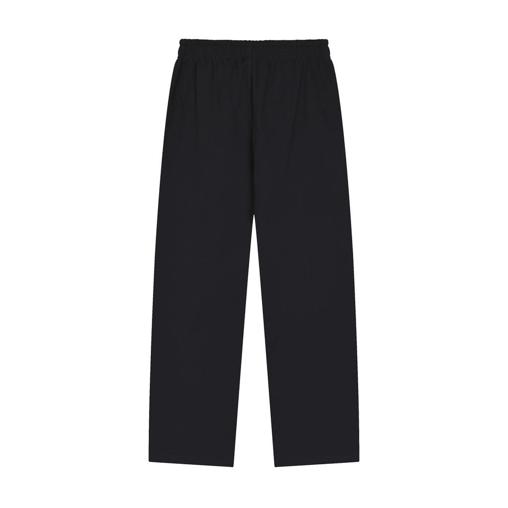 Solid Colour Straight-Leg Sweatpants