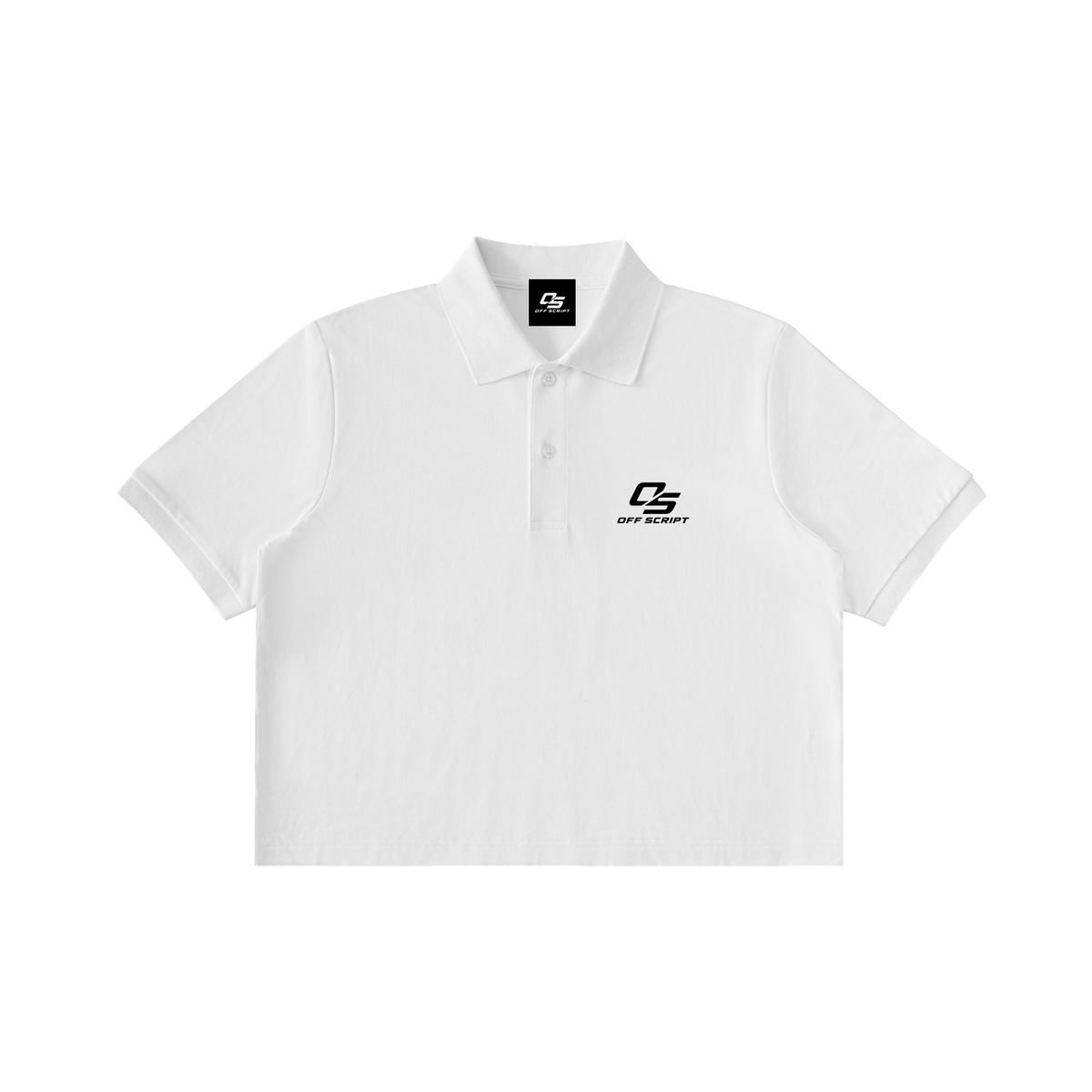 Off Script Women’s Essential Cropped Polo Shirt