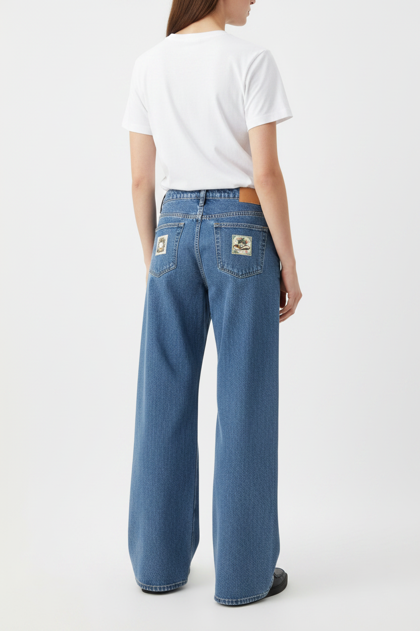 Women’s Western Wide Leg Denim Jeans