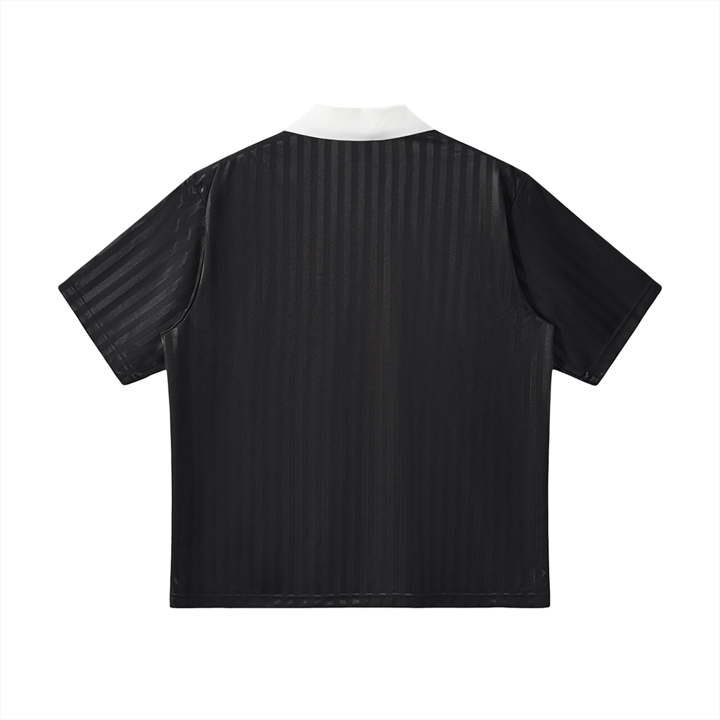 Unisex Contrast-Collar Striped Soccer Jersey gallery view