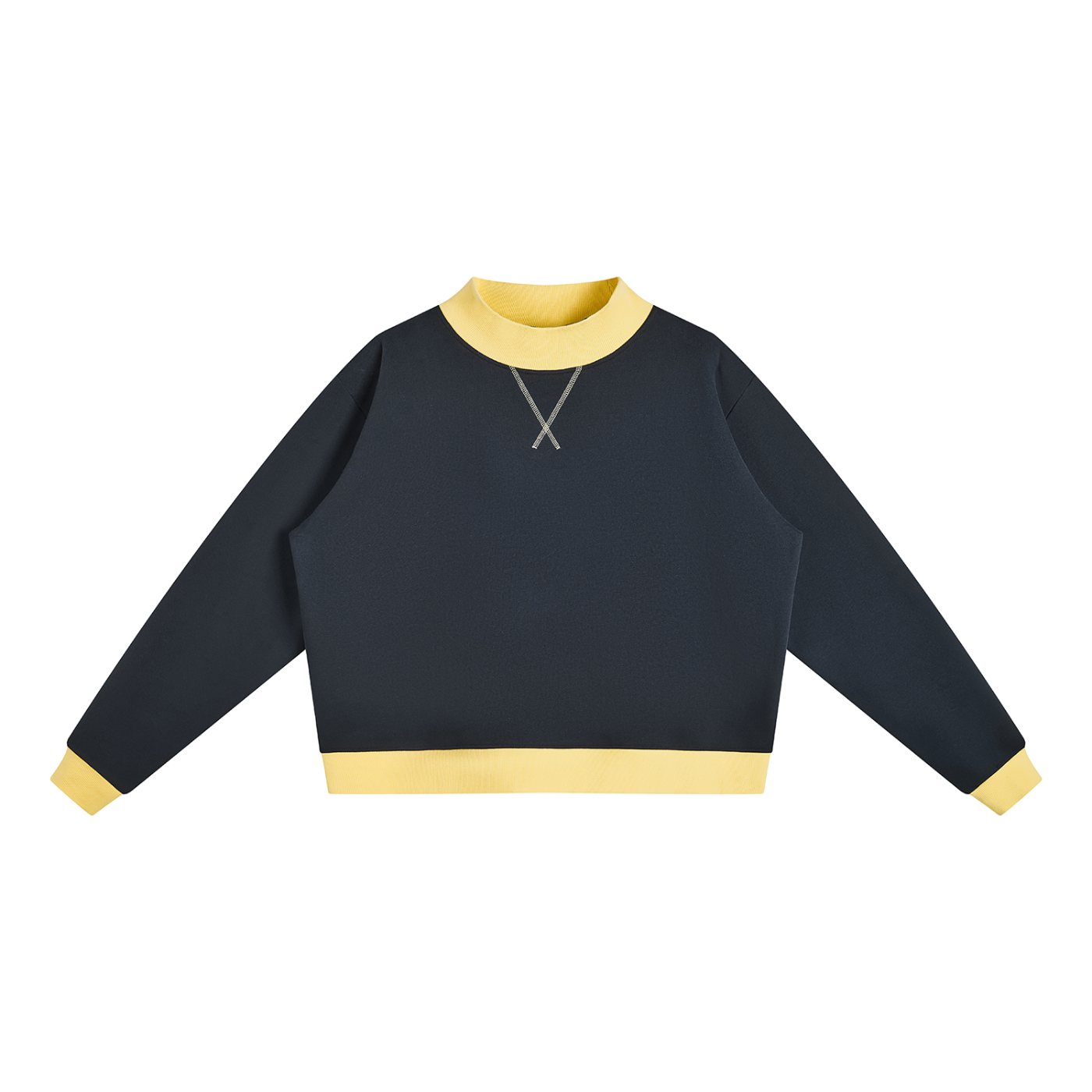 Women’s Mock Neck Crewneck Sweatshirt