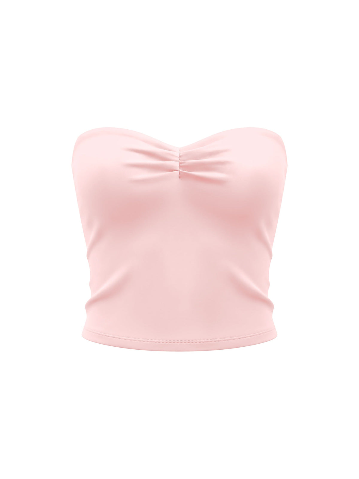 Women's Ruched Cropped Tube Top