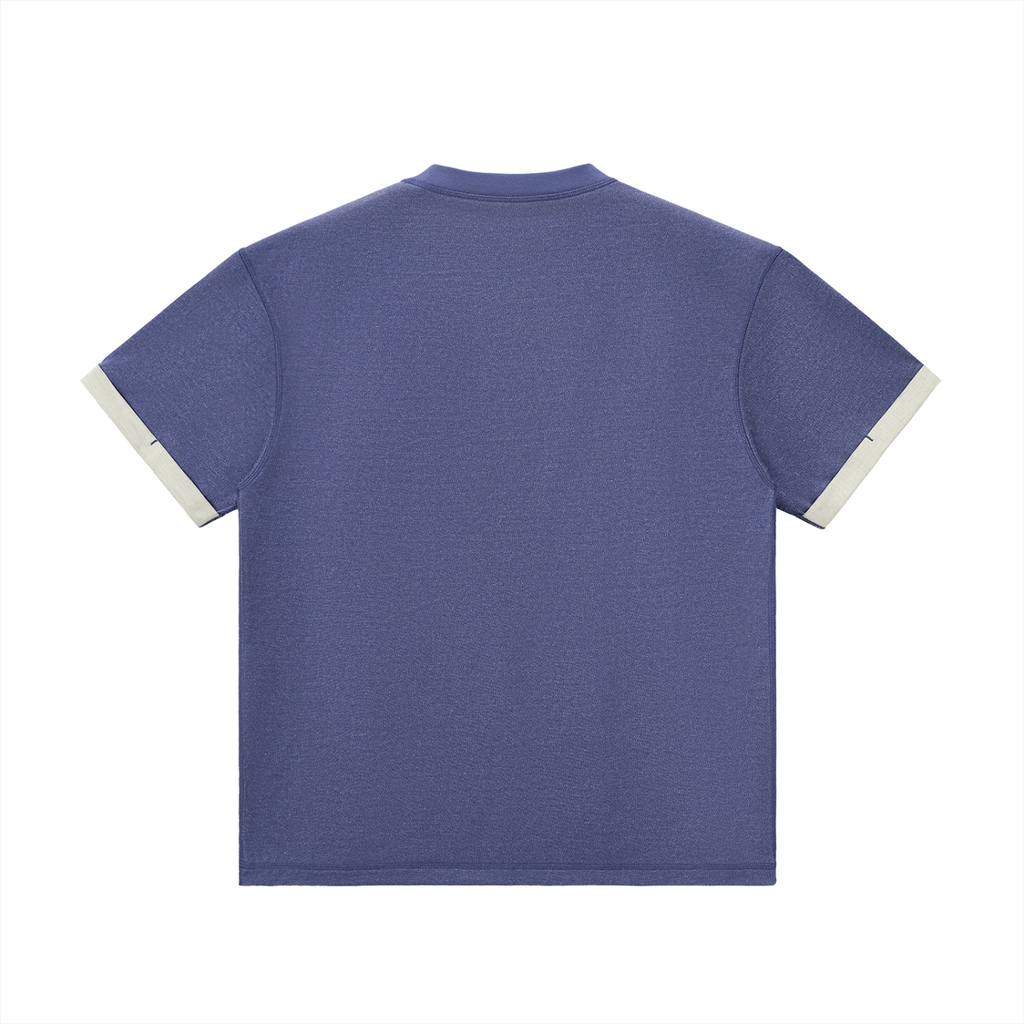 Unisex Contrast-Cuff T-Shirt gallery view