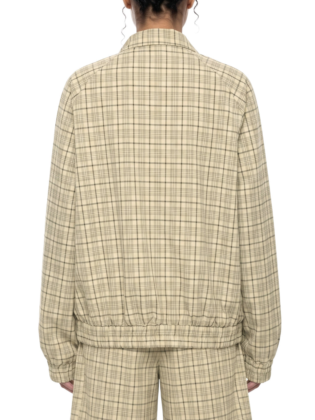 Unisex Plaid Full-Zip Track Jacket