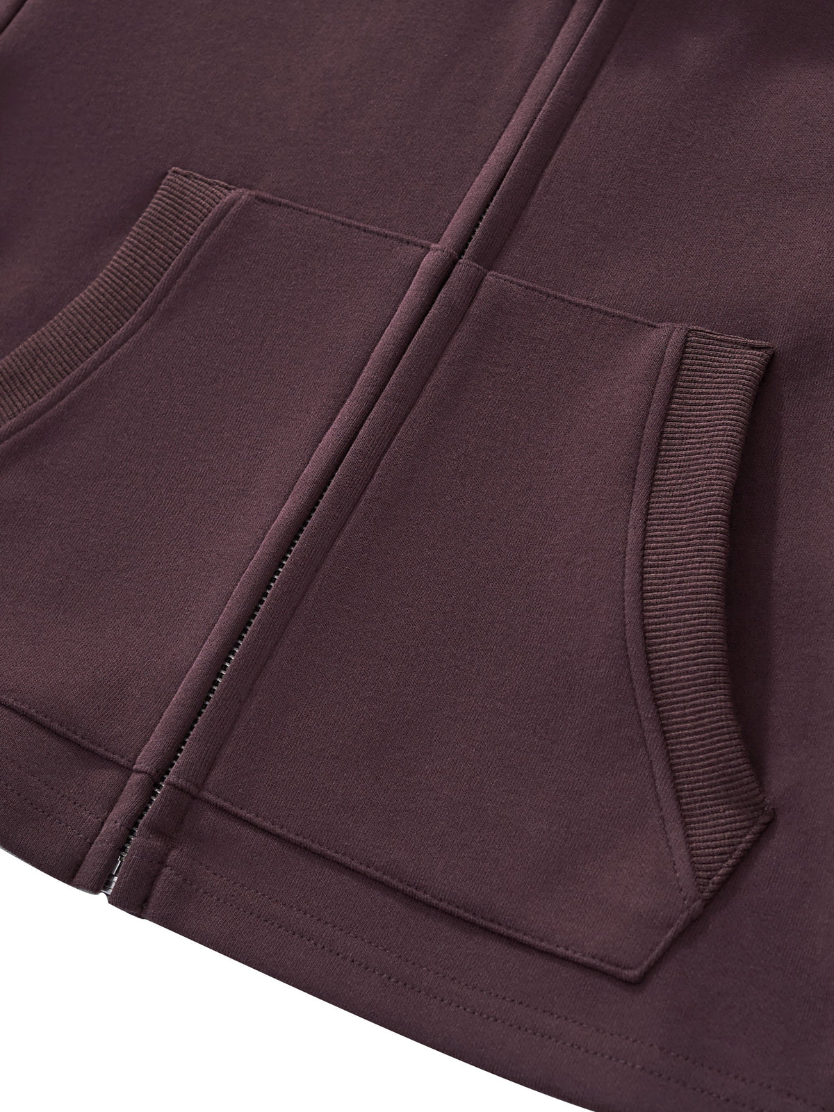 Essential Cropped Zip-Up Hoodie