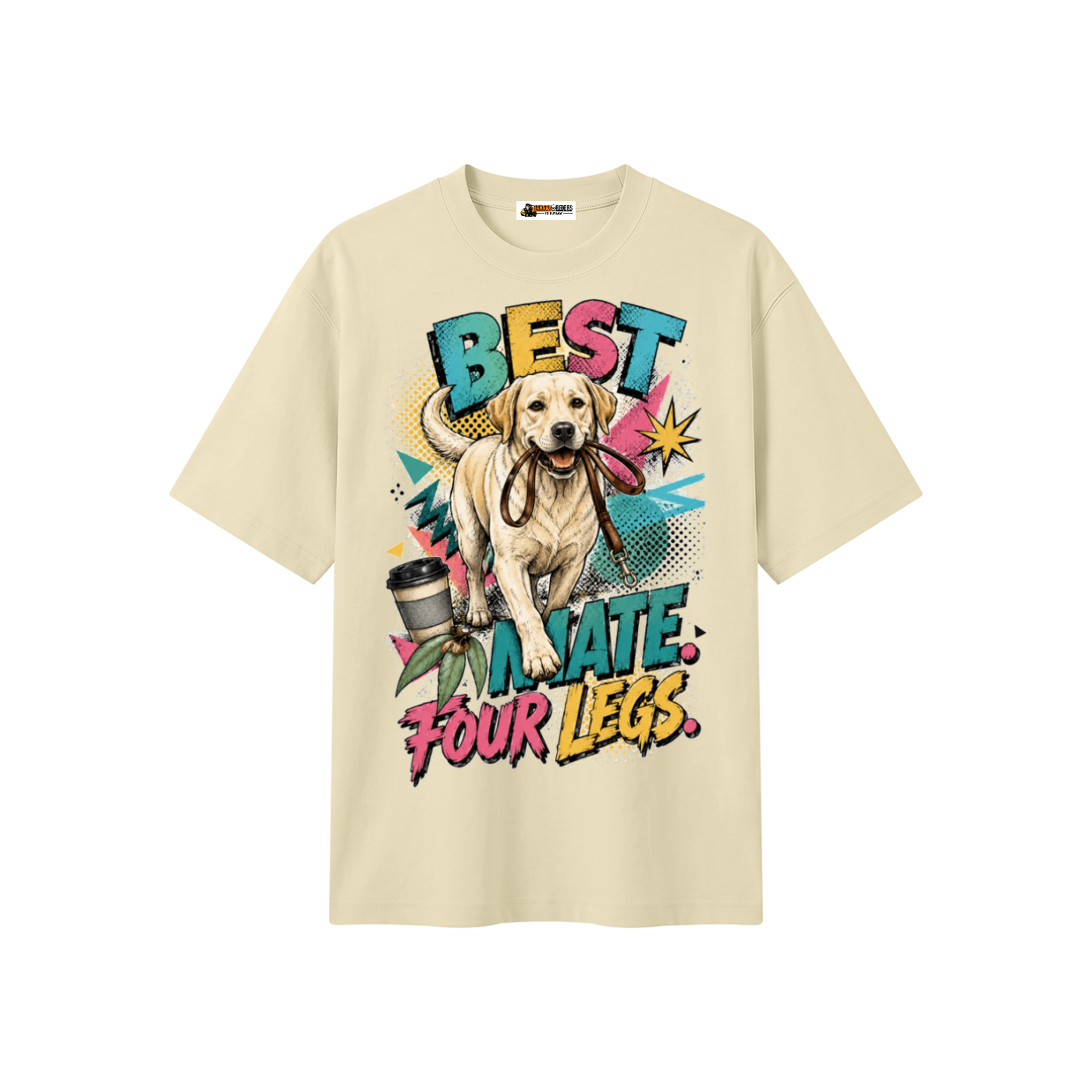 Best Mate Four Legs Unisex Heavyweight Oversized T-Shirt