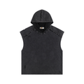 Snow Washed Boxy Hooded Tank Top