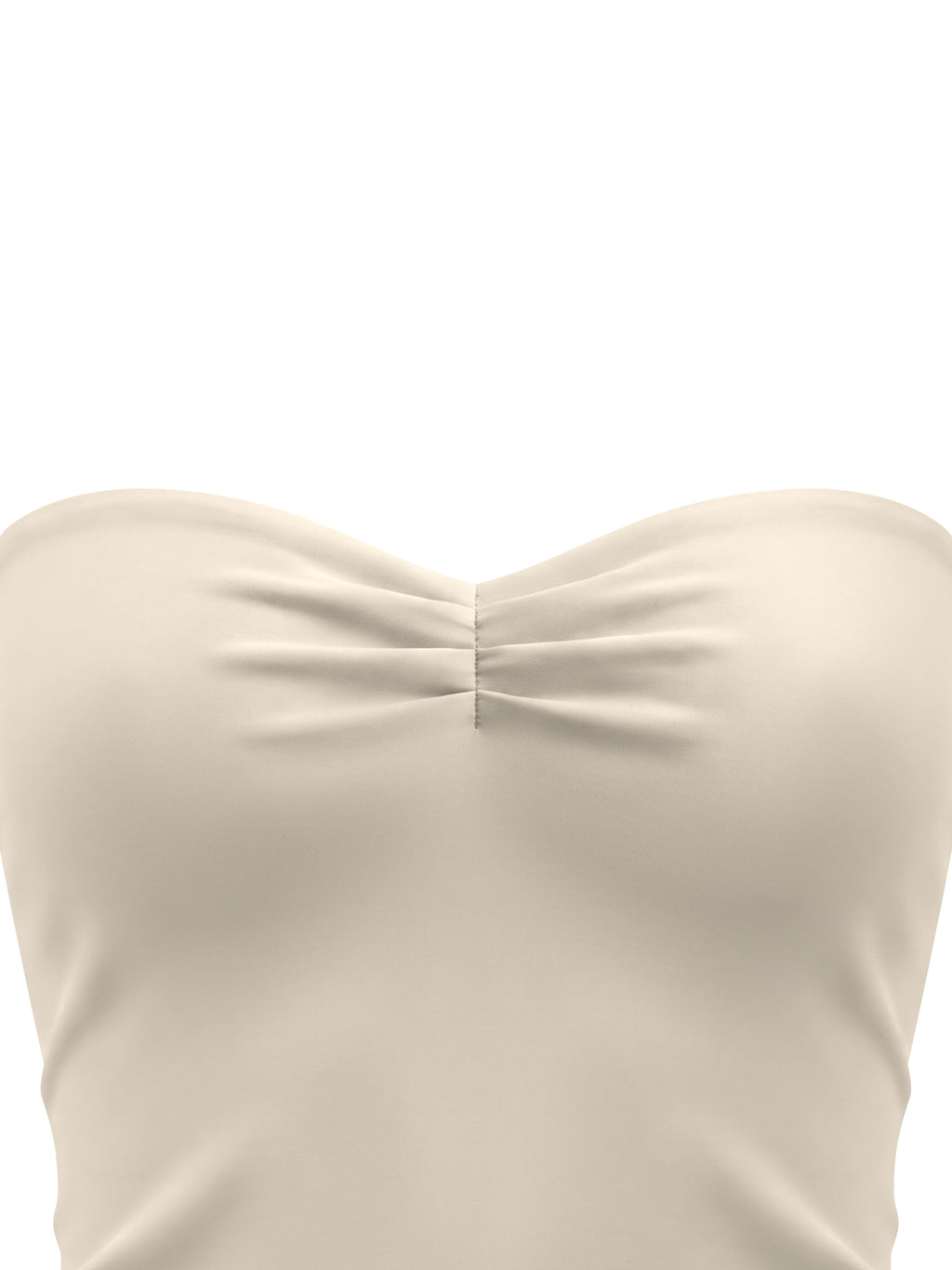 Women's Ruched Cropped Tube Top