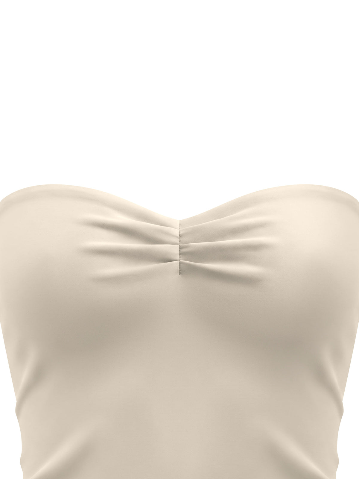 Women's Ruched Cropped Tube Top