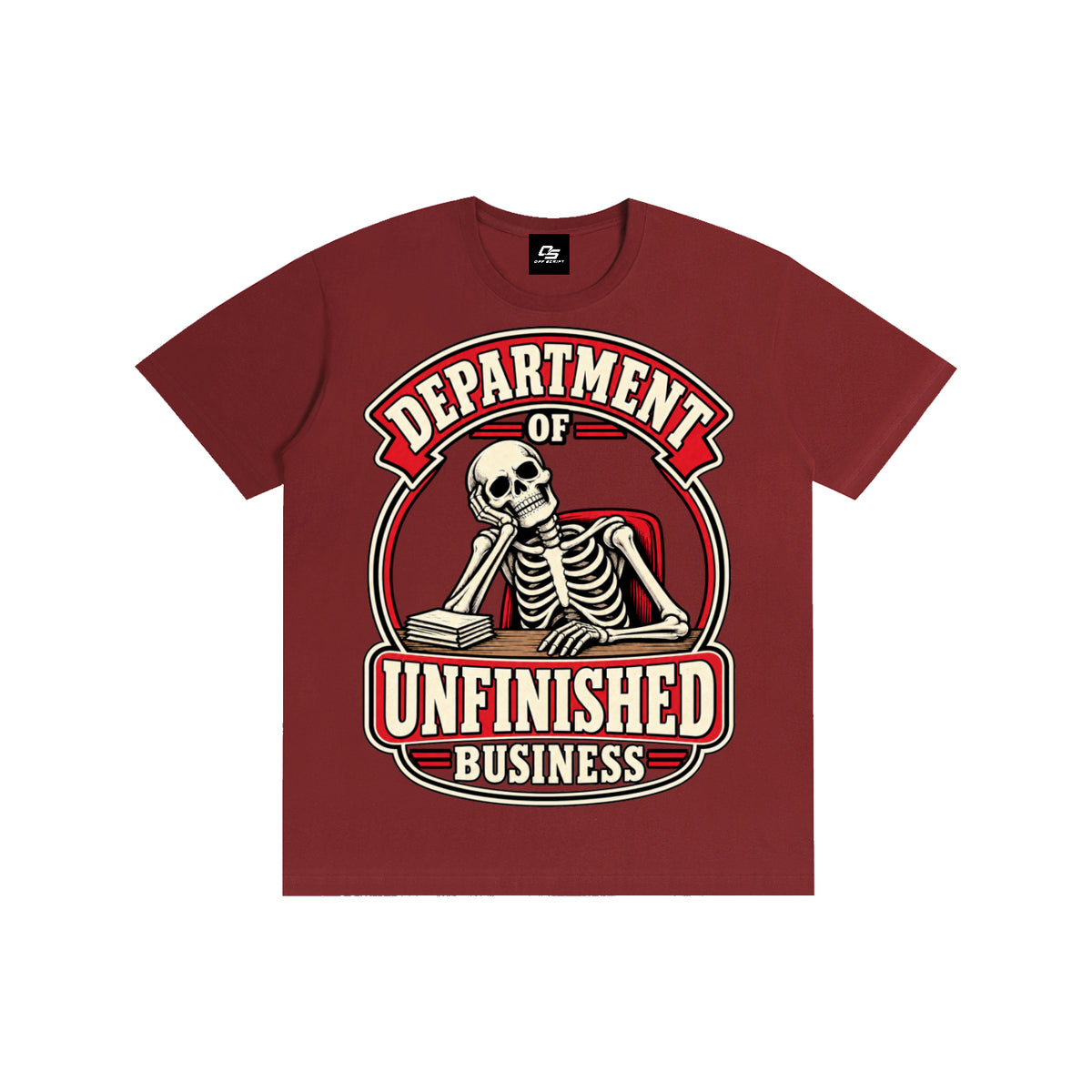 Department of Unfinished Business Pure Cotton Unisex T-Shirt