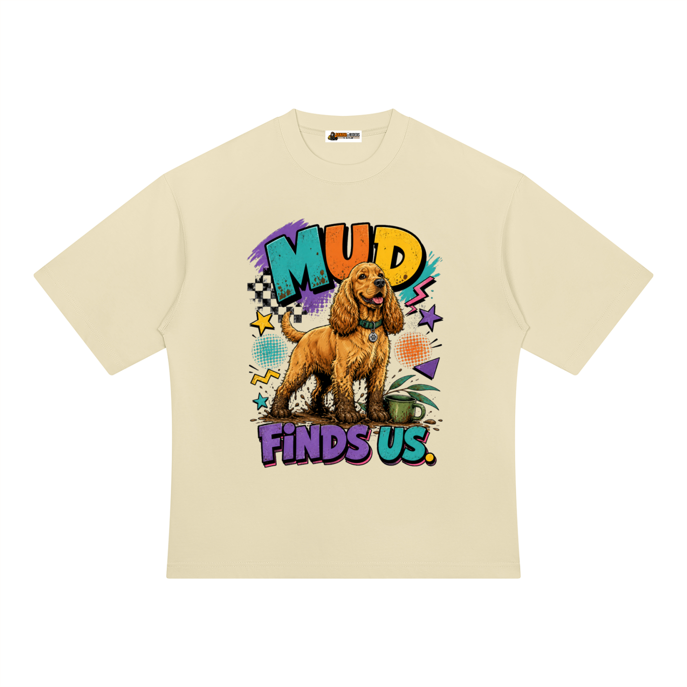 Mud Finds Us Unisex Heavyweight Oversized T-Shirt