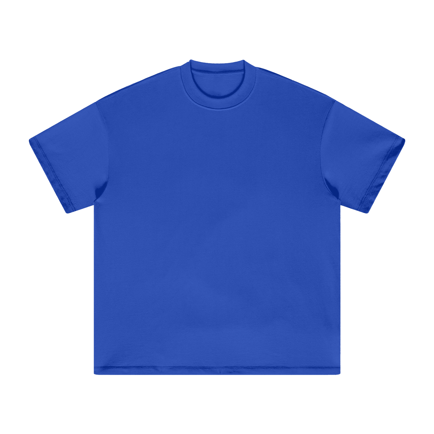 Heavyweight Earth-Tone T-Shirt in Colourful Blue — front view