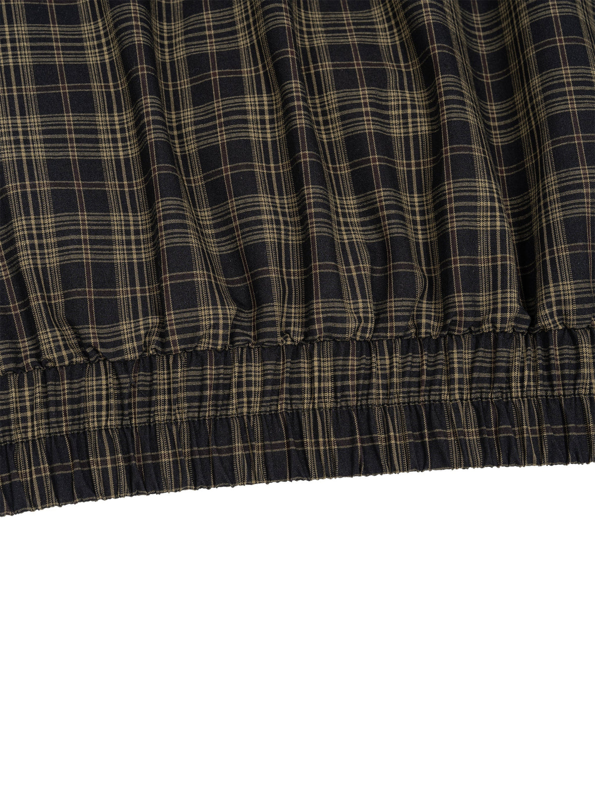 Unisex Plaid Full-Zip Track Jacket