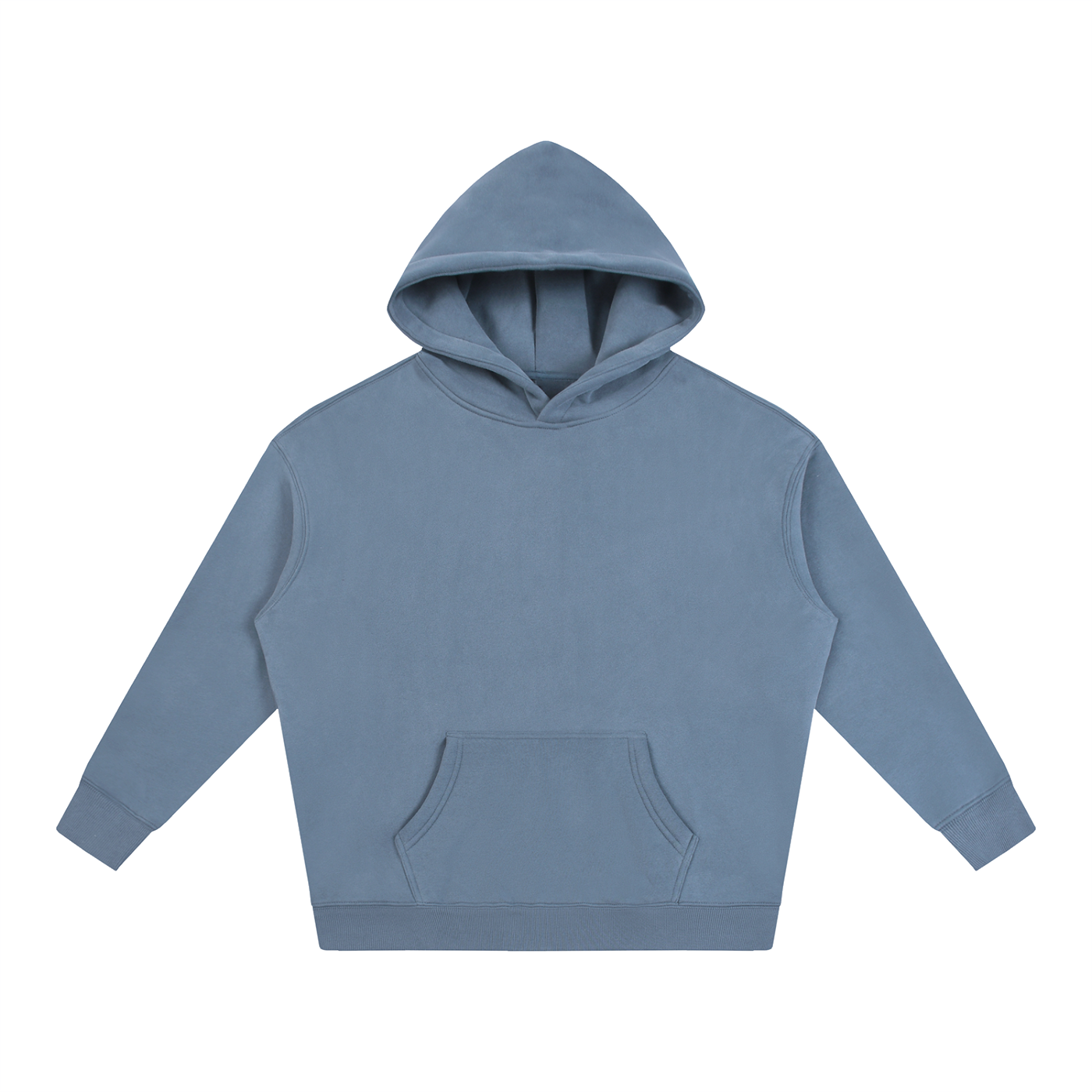 Unisex Oversize Fleeced Hoodie – Jeans Blue front