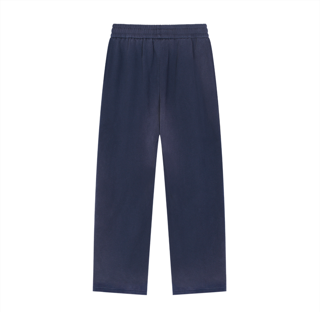 Sun Fade Raw-Edge Straight-Leg Sweatpants