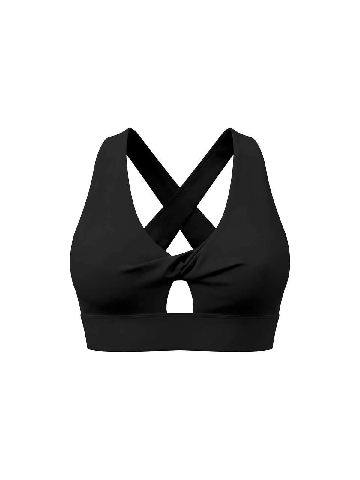 Women's Twist Front V-Neck Sports Bra