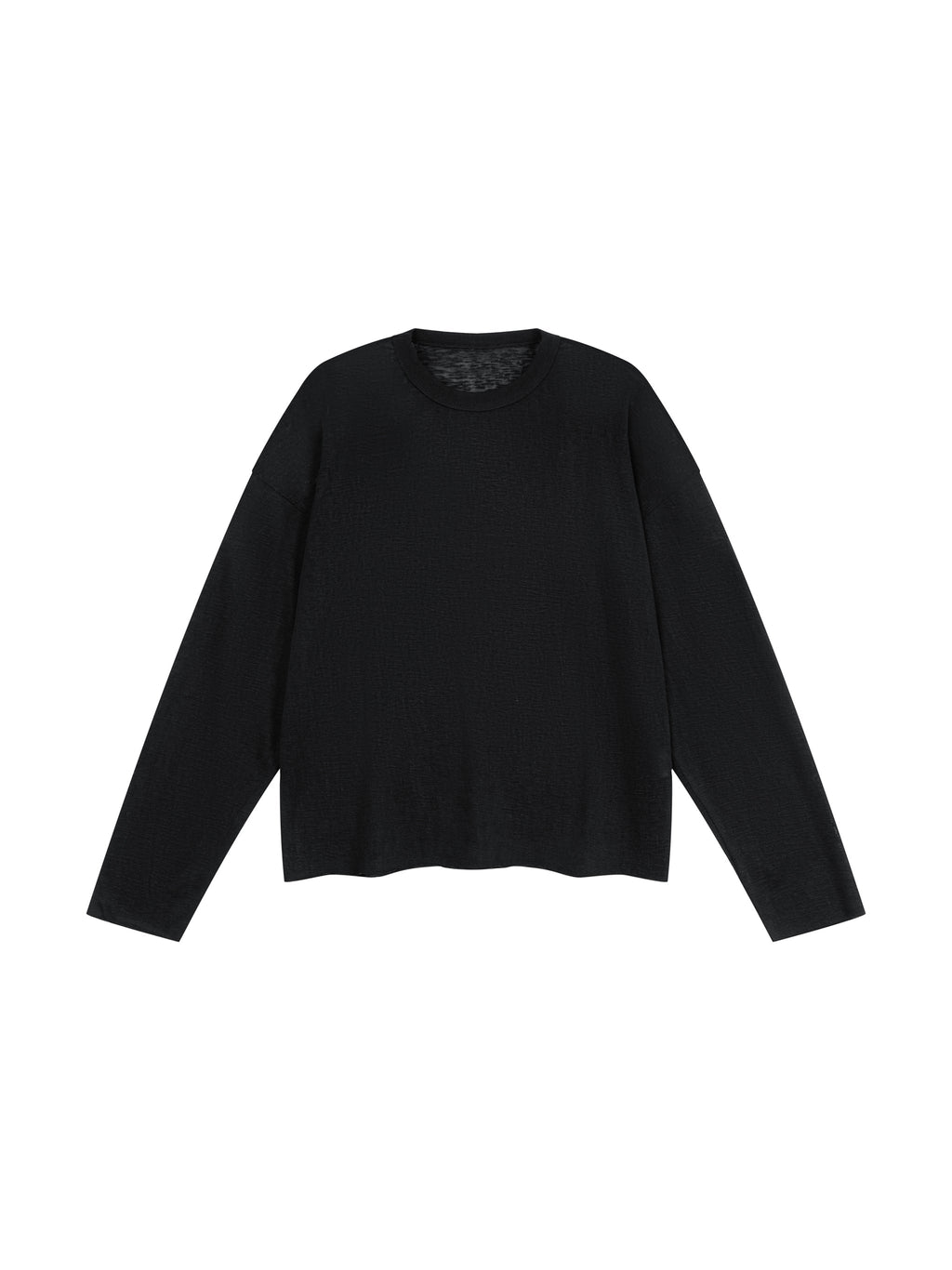 Unisex Raw Edge Long Sleeve T-Shirt