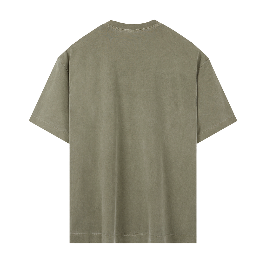 Off Script Gothic Skull Vintage Washed Oversized Cotton T-Shirt