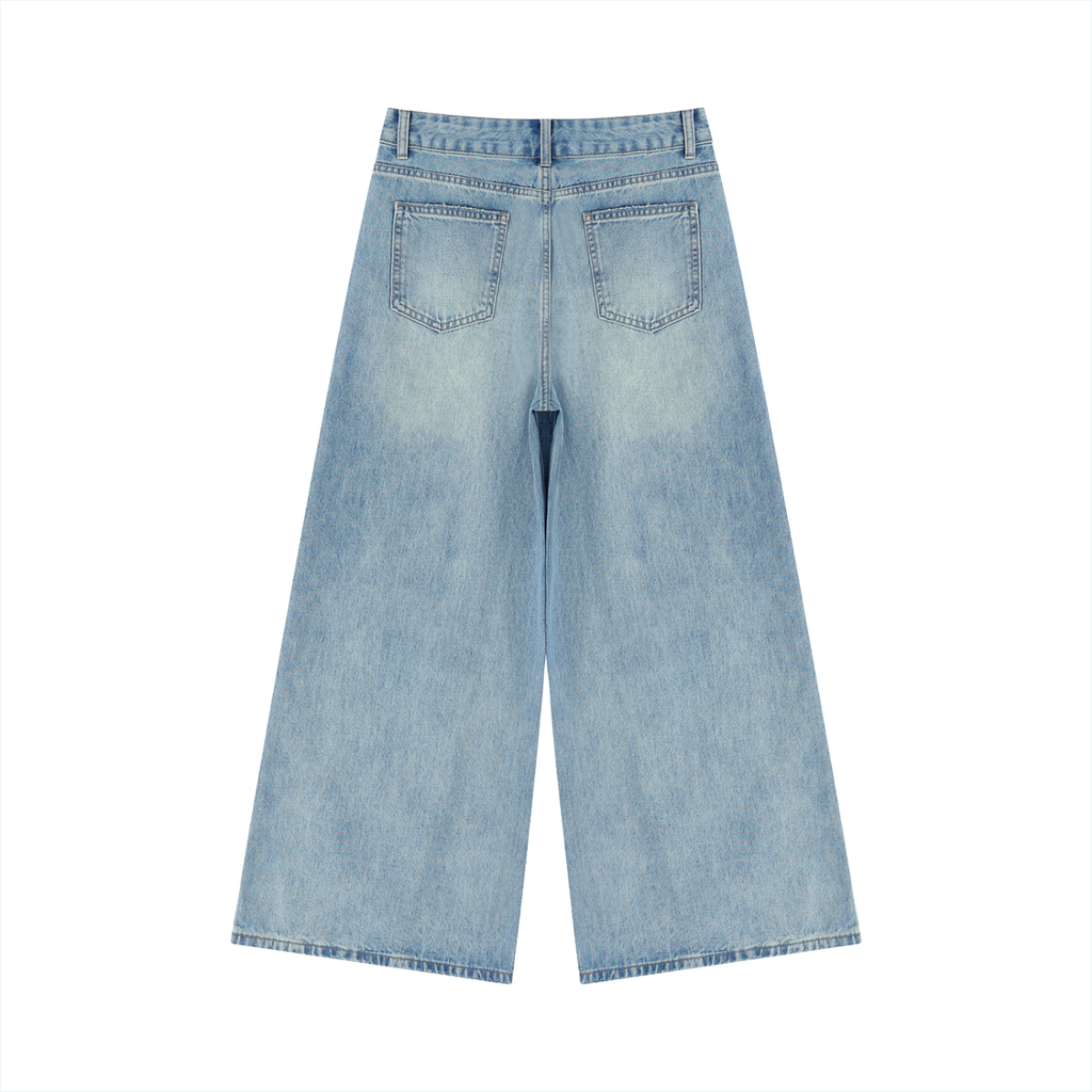 Women’s Vintage Wash Wide Leg Jeans