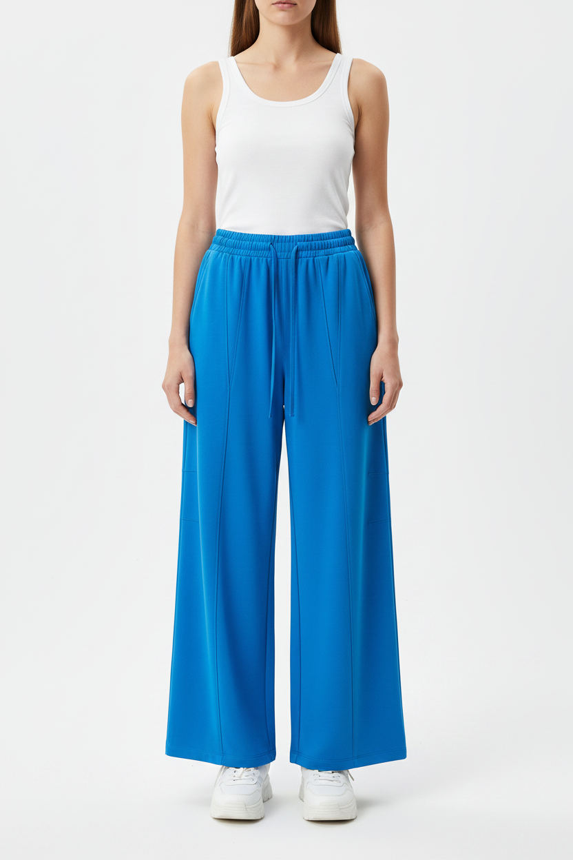 Heavyweight Wide-Leg Panel Sweatpants