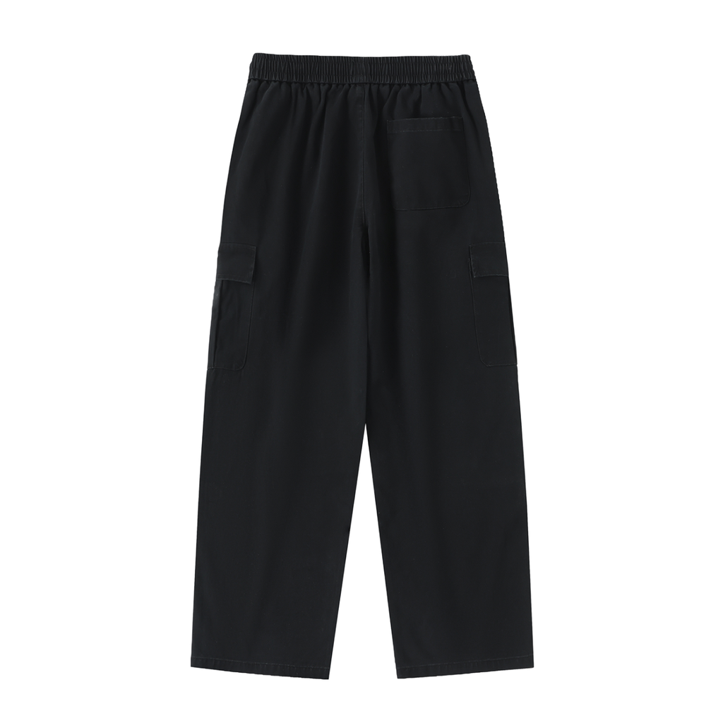 Men’s Drawstring Waist Straight-Leg Cargo Pants