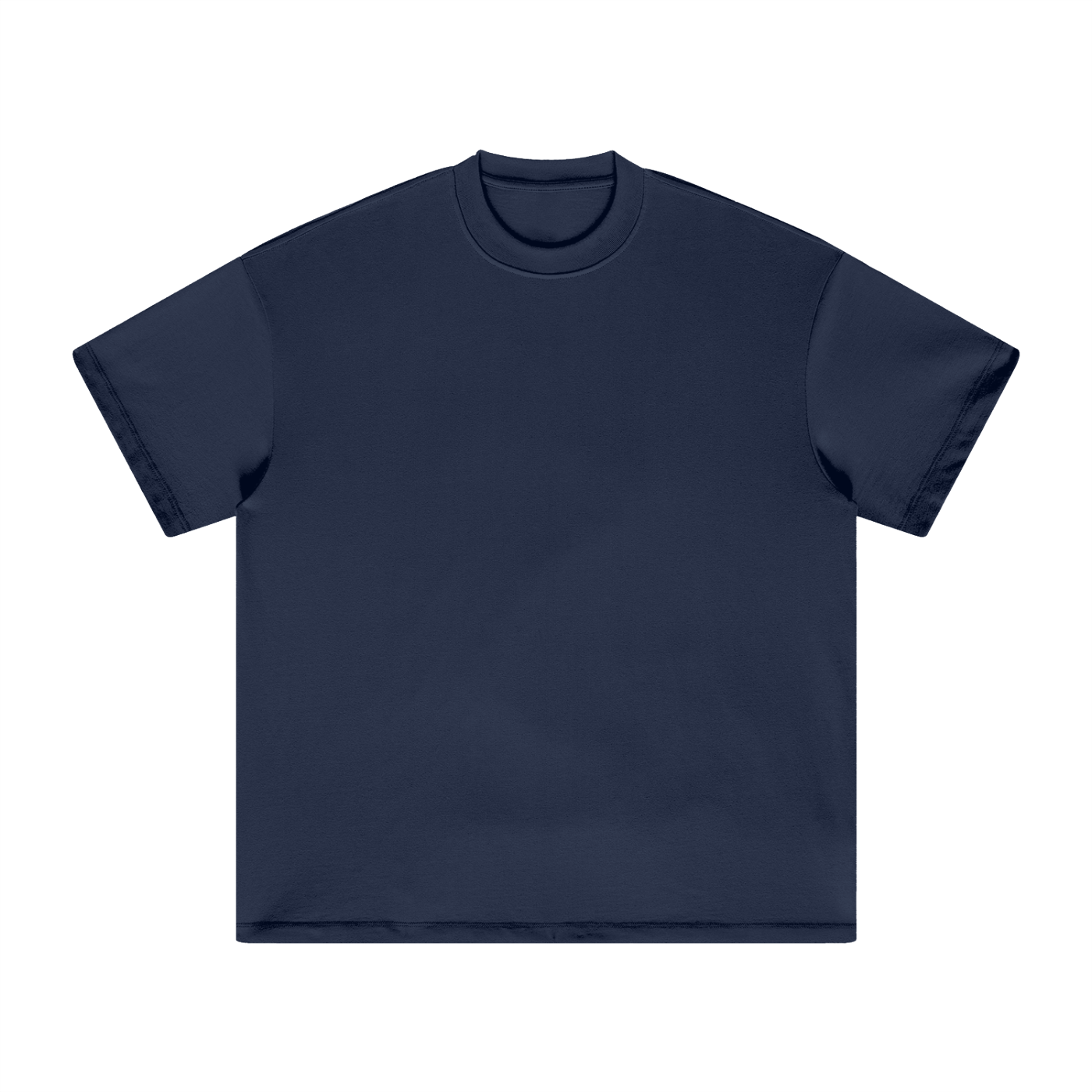 Heavyweight Earth-Tone T-Shirt in Navy — front view