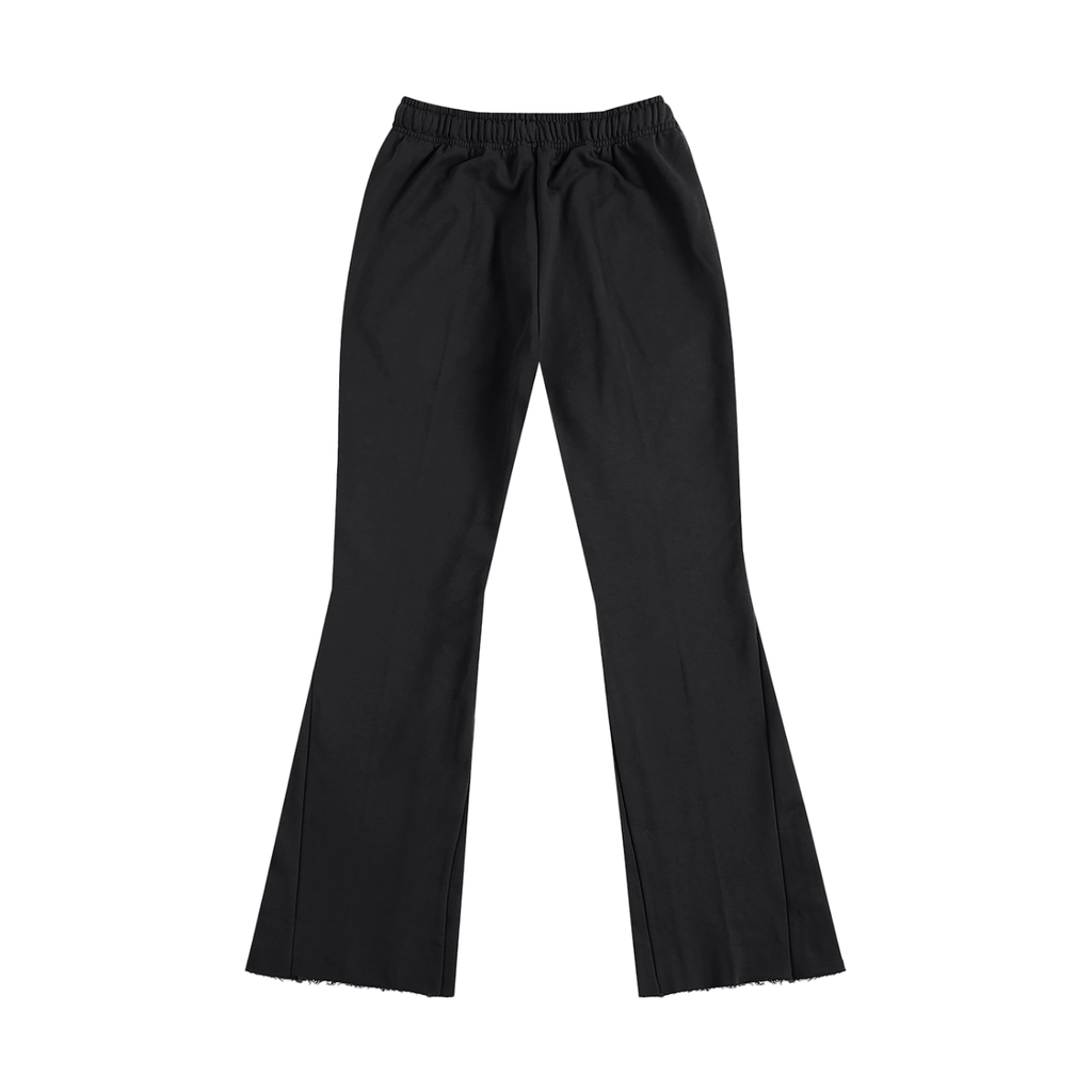 Unisex Flared Sweatpants – Black back view