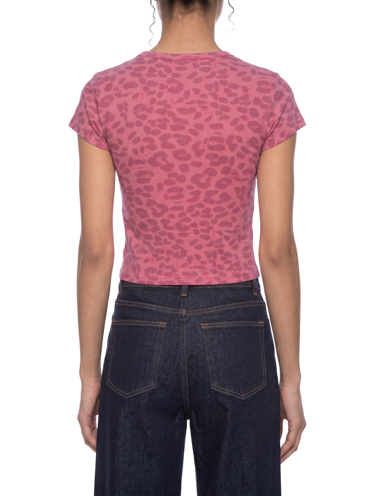 Women’s Leopard Print Crop T-Shirt