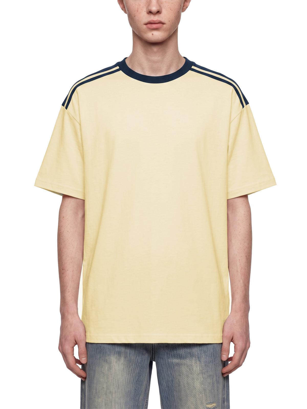 Unisex Color Block Loose T-Shirt