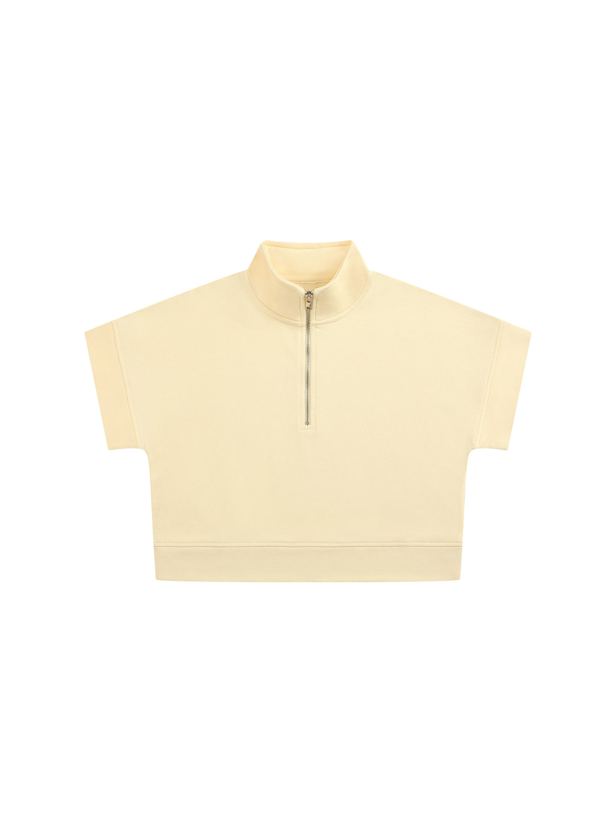 Women's Quarter Zip Crop Sweatshirt
