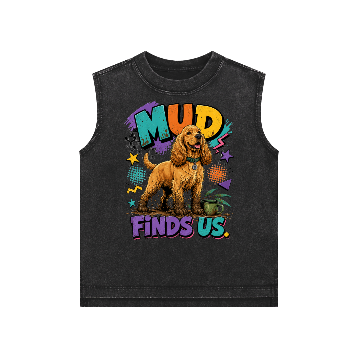 The Mud Finds Us Snow Washed Kids' Tank Top