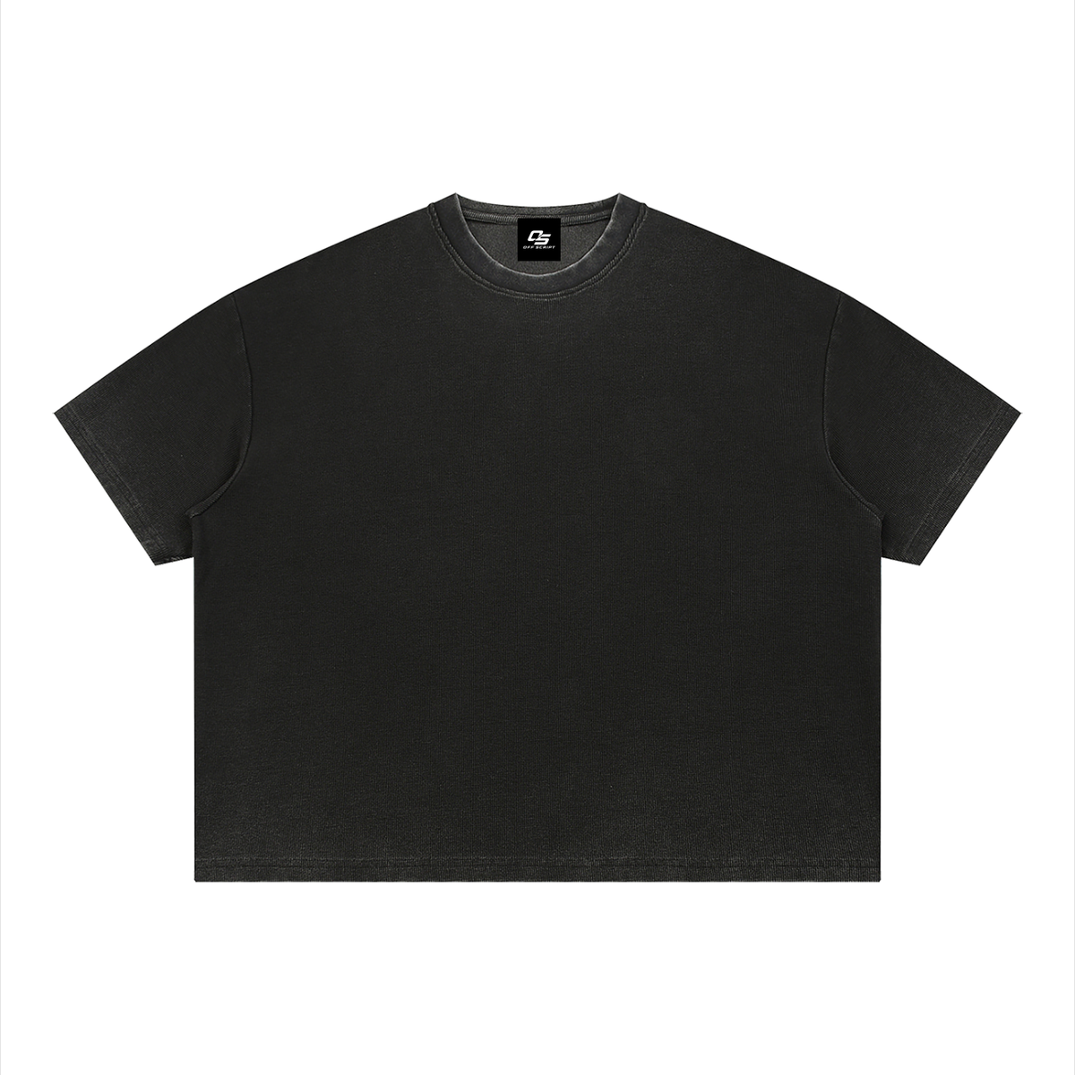 Unisex Vintage Wash Sunfade Boxy Waffle T-Shirt