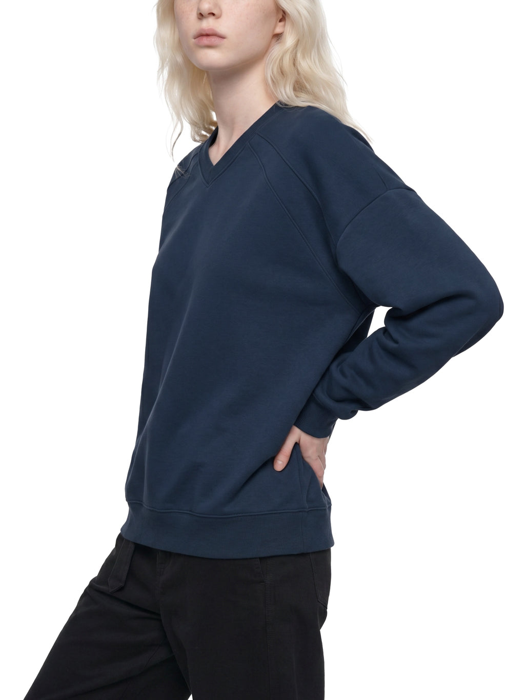 Unisex Oversized V-Neck Sweatshirt