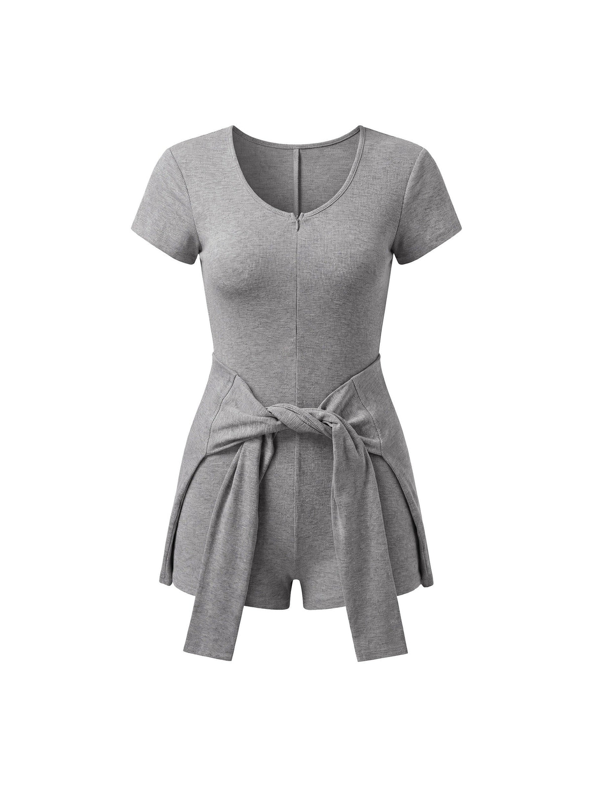 Women's Dual-Function Cape Tie-Waist Romper