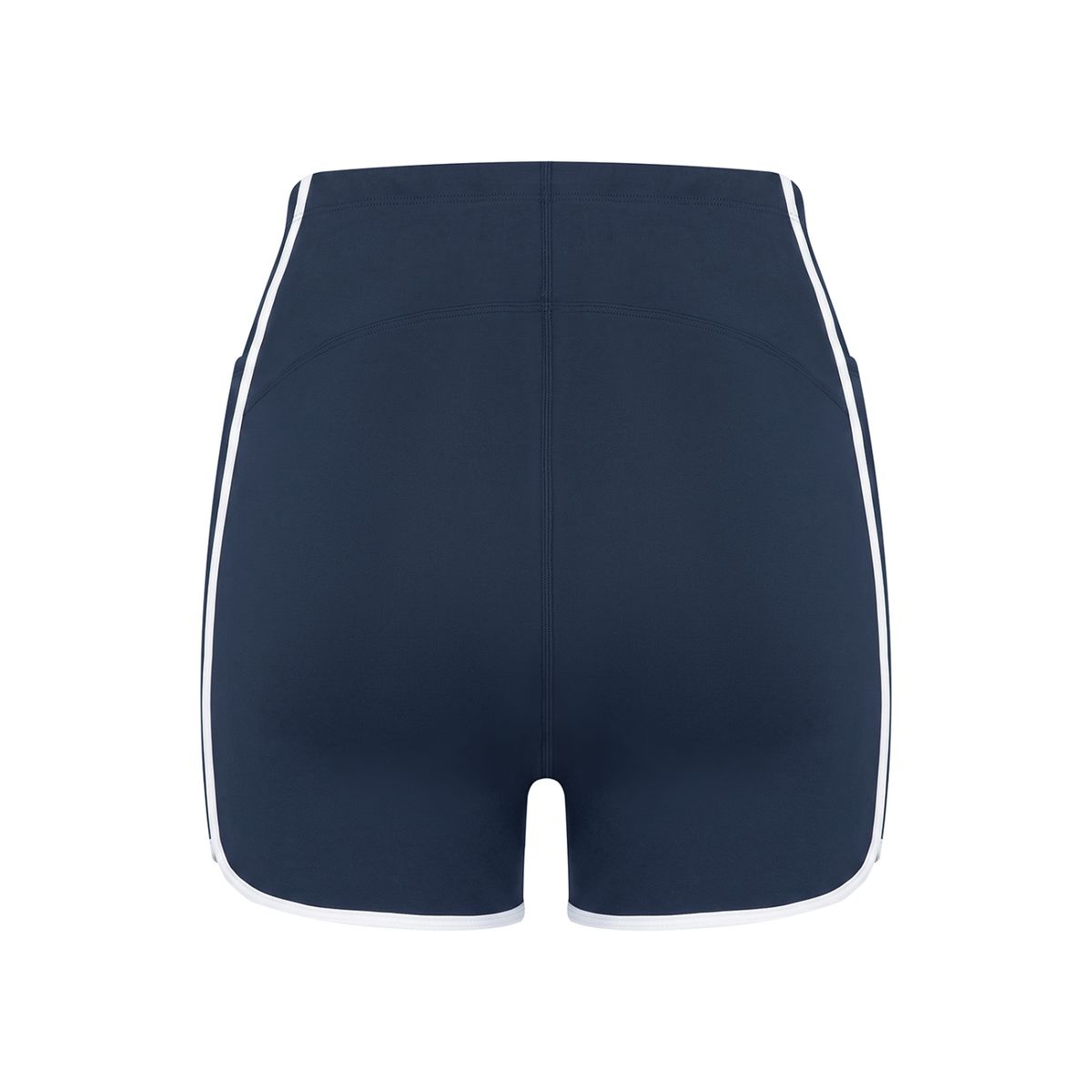 Off Script Women’s High-Rise Contrast-Piped Yoga Shorts