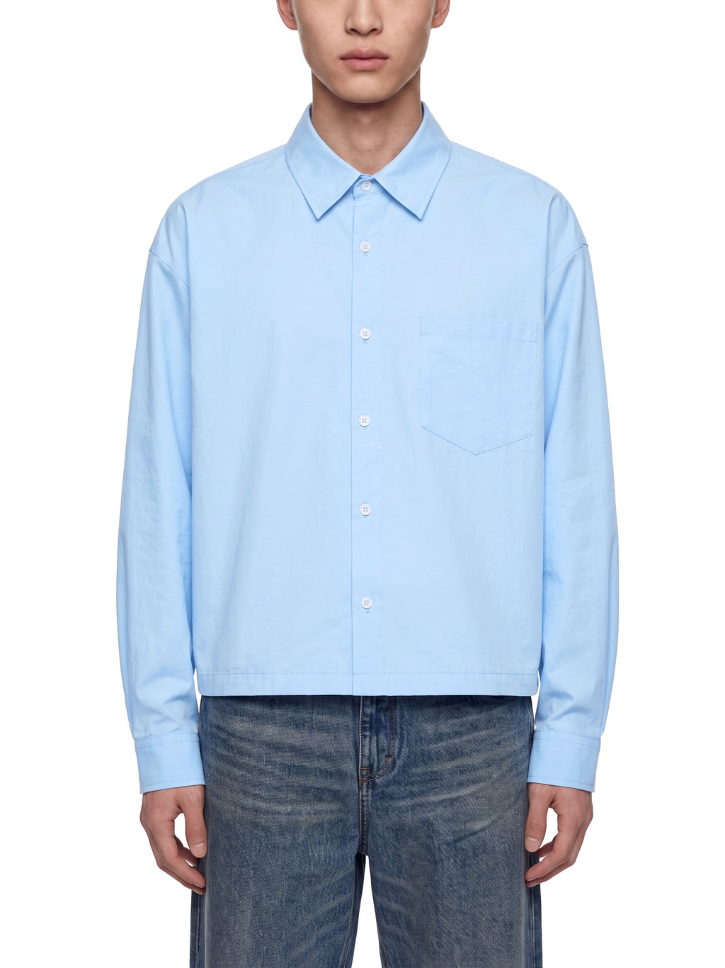 Unisex Boxy Long Sleeve Shirt
