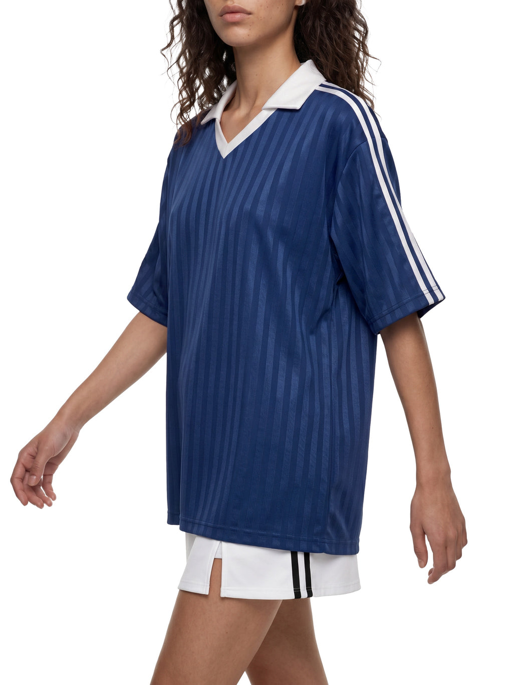 Unisex Contrast-Collar Striped Soccer Jersey gallery view