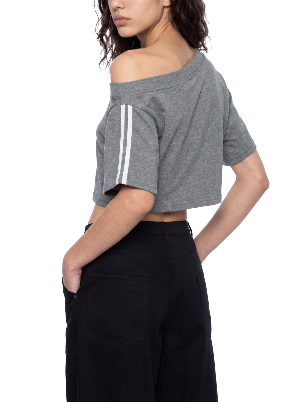 Women's Off-the-Shoulder Crop T-Shirt