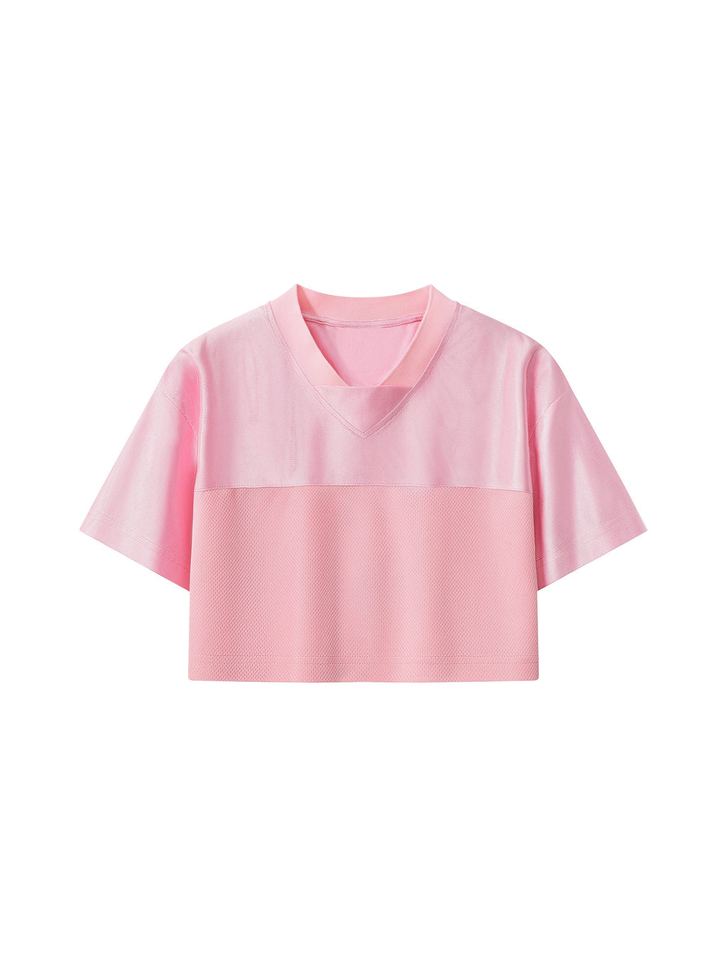 Women’s Cropped Paneled V-Neck Jersey