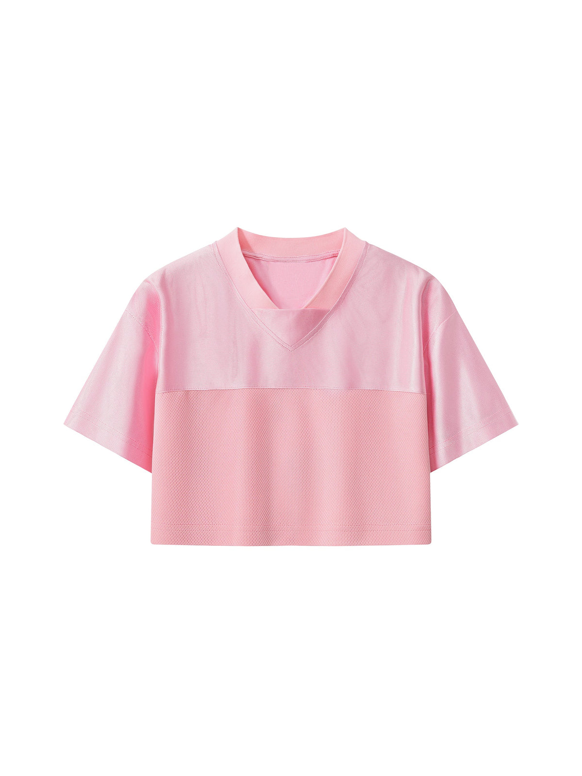Women’s Cropped Paneled V-Neck Jersey