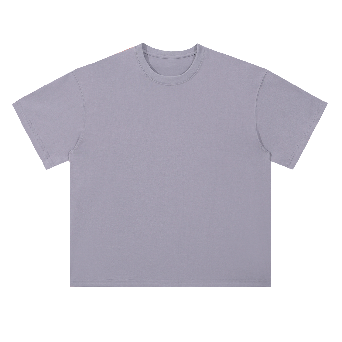 Light Purple Heavyweight Drop Shoulder Cotton T-Shirt front