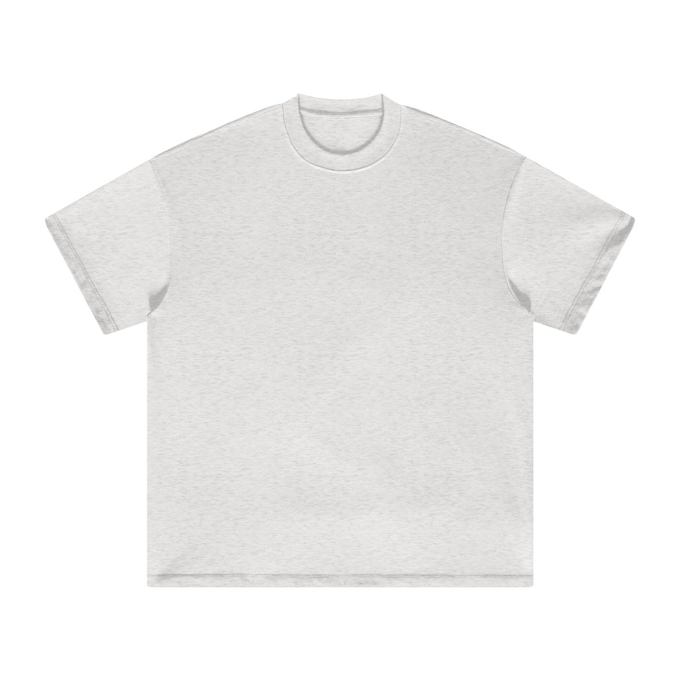 Heavyweight Earth-Tone T-Shirt in Oat Grey — front view