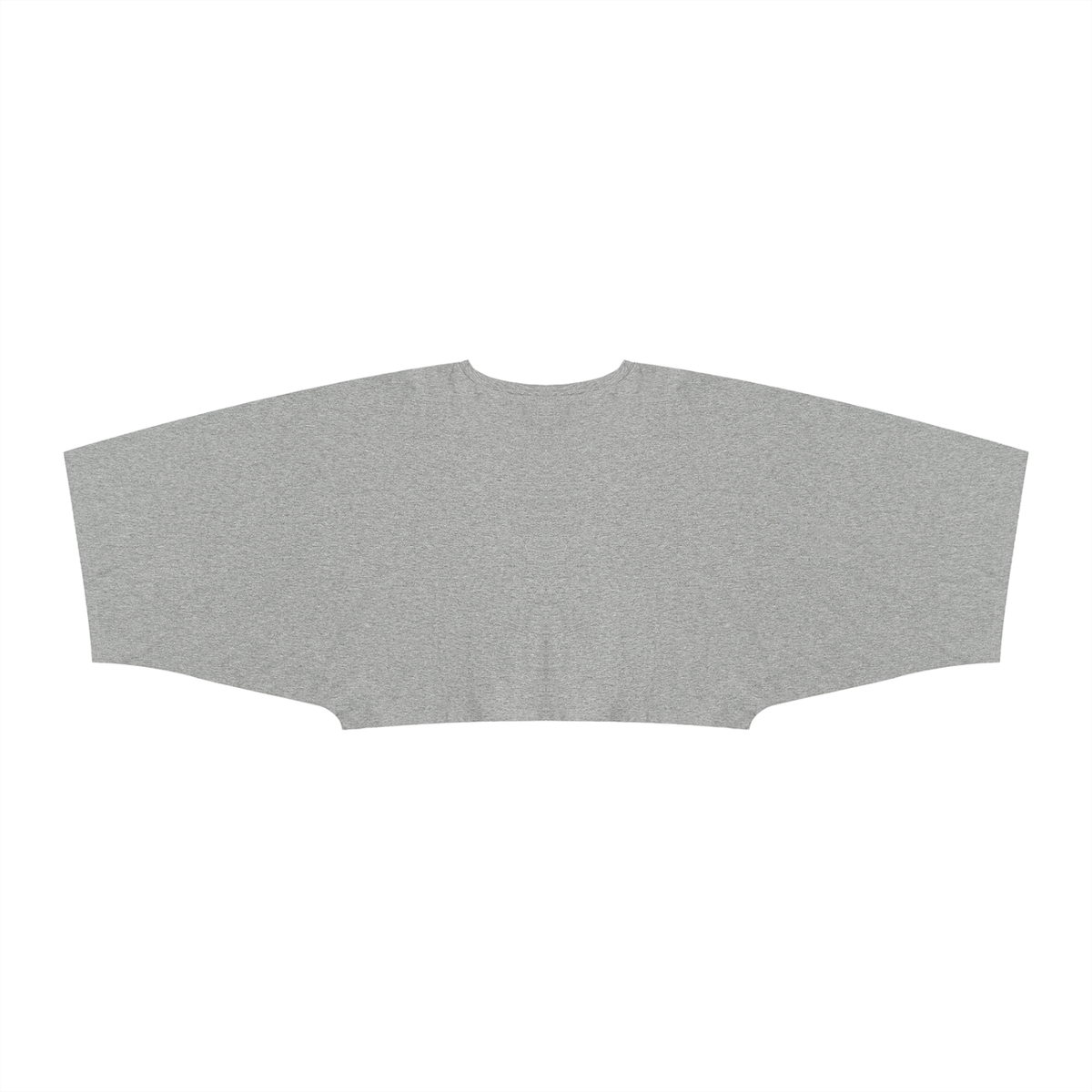 Off Script Celestial Butterfly Women’s Boxy Batwing Sleeve T-Shirt - Flower Gray back view