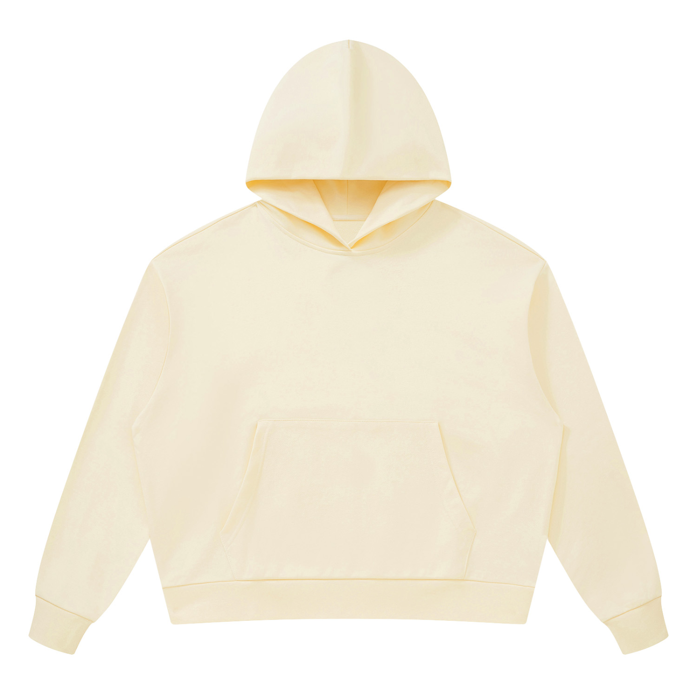 Unisex Drop Shoulder Hoodie in Apricot — front view