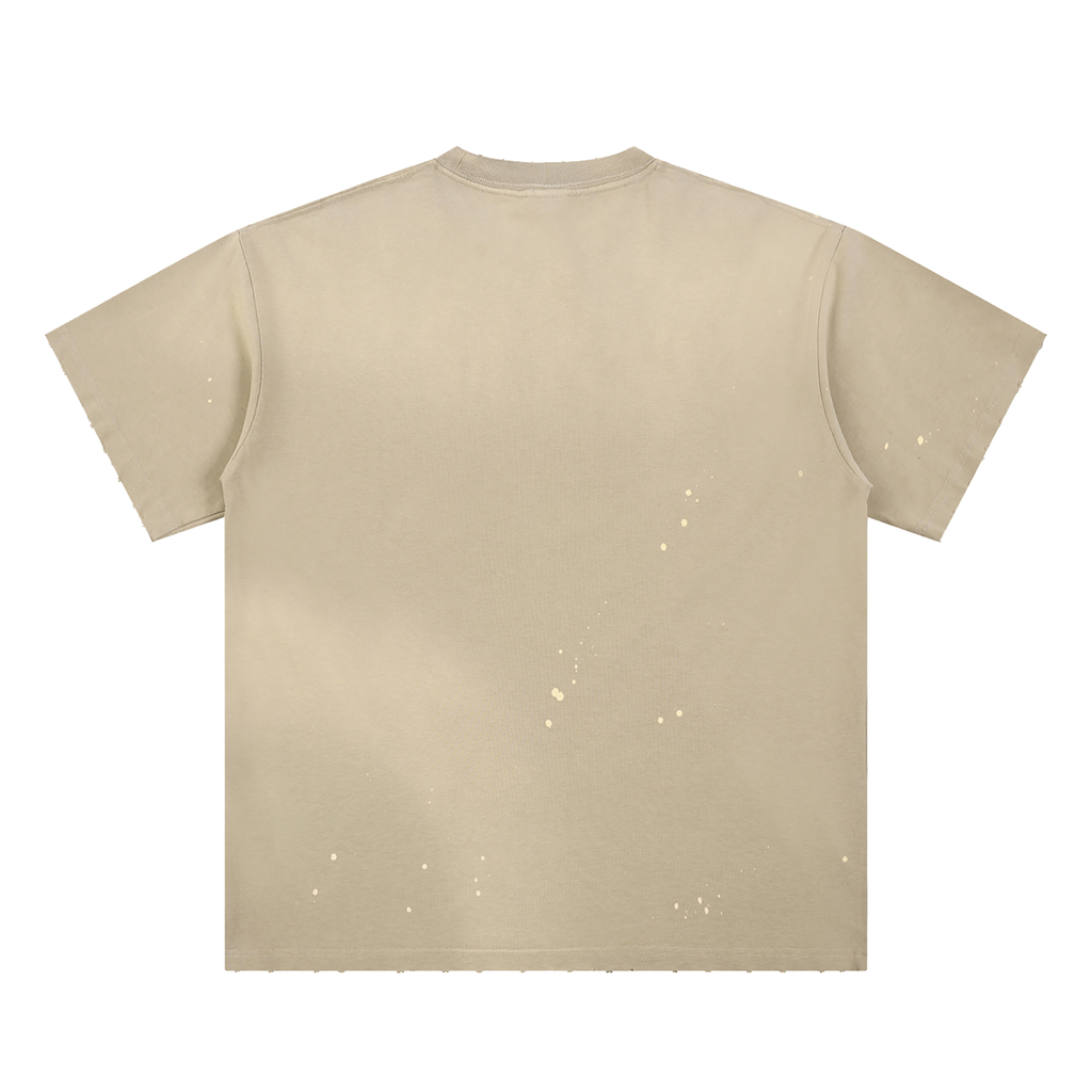 Hand-Frayed Sunfade Paint Splatter T-Shirt gallery view