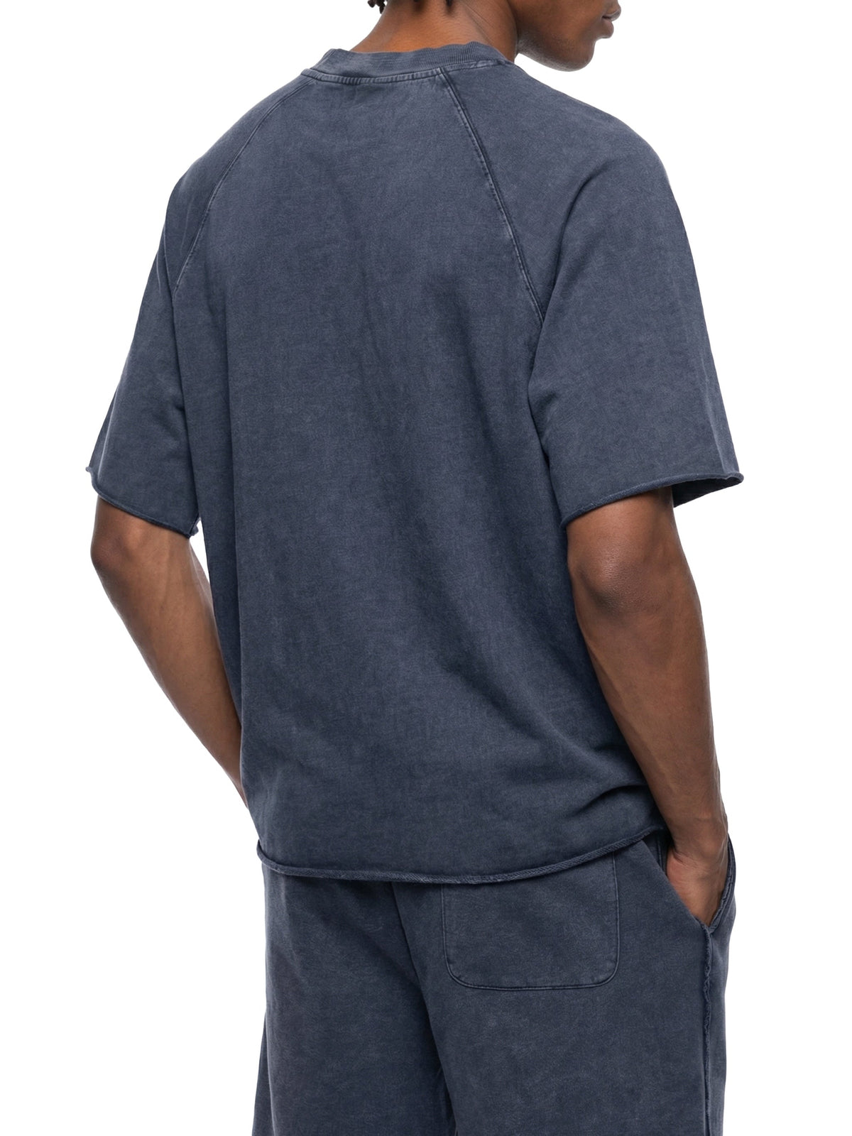 Unisex Mineral Wash Raw Edge T-Shirt